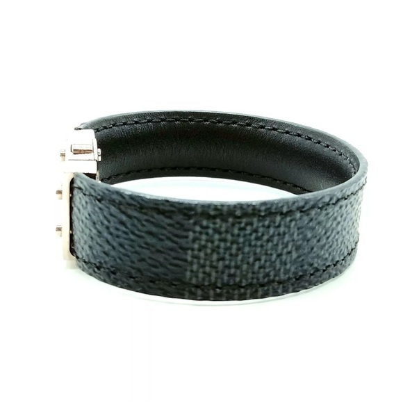 Louis Vuitton Check It Unisex Graphite Damier Bracelet - Picture 3 of 9